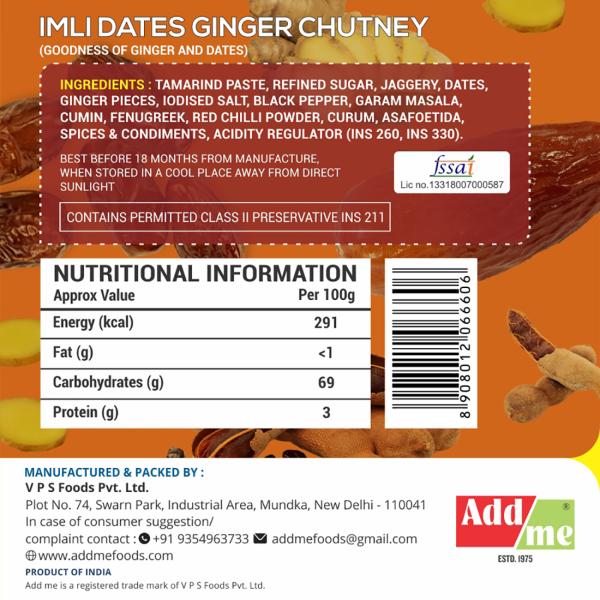 Add me Imli Chutney Sauce Paste 600gSweet and Sour Tamarind Sauce