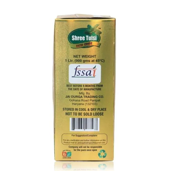 Shree Tulsi Desi Ghee Made Traditionally from Curd Pure Ghee for
