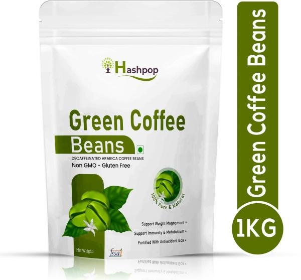 Hashpop Green Coffee Beans For Weight Loss Unroasted Beans Instant