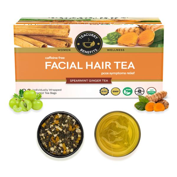 TEACURRY Facial Hair Removal Tea (30 Tea Bag) - Helps with Facial Hair  Removal and Unwanted Hair. - JioMart