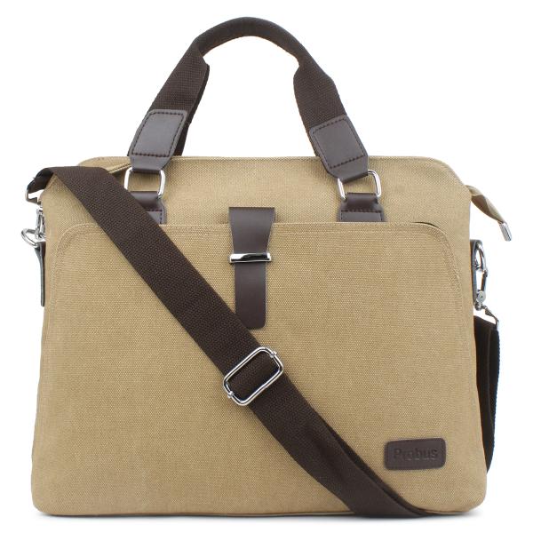 Probus 14 Inch Premium Canvas Laptop Bag With Shoulder Strap