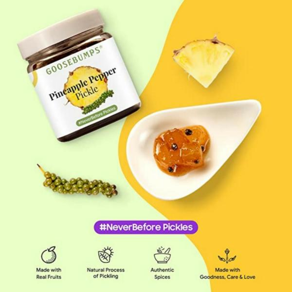 Goosebumps Pineapple Pepper Pickle, 250g JioMart