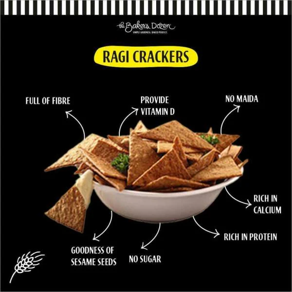 THE BAKER'S DOZEN RAGI CRACKERS JioMart