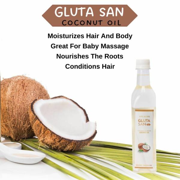 GlutaSan Extra Virgin Cold Pressed Coconut Oil JioMart