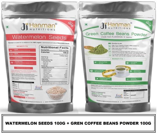 Hanman Nutritions Raw Watermelon Seeds for eating, High in Protein With