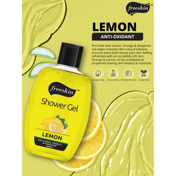 Freeskin Lemon Shower Gel, 400ml JioMart