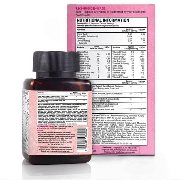 WOW Life Science Multivitamin for Women 60 Veg Capsules JioMart