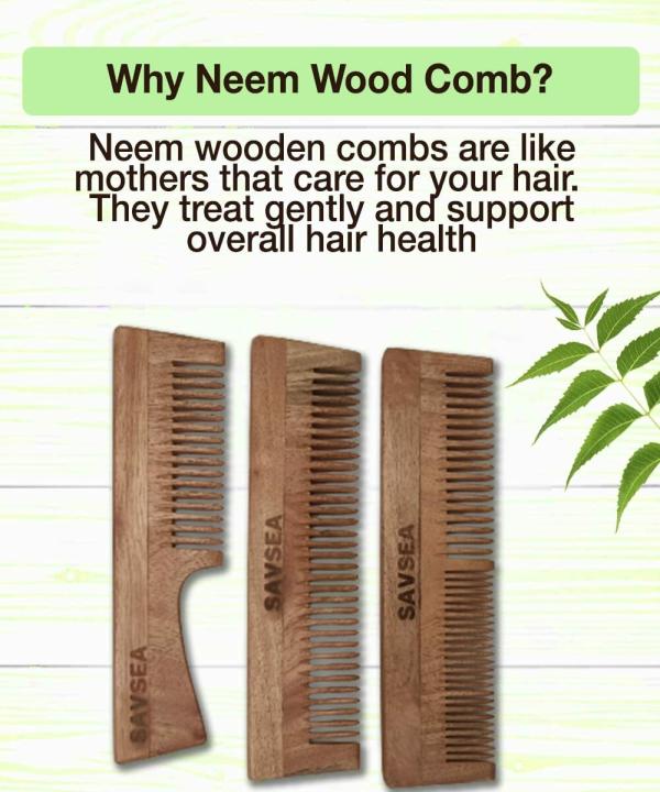 SavSea Wooden Comb For Women | Pack of 3 Neem Wooden Comb for Men | Wide  and Soft Teeth Neem Wooden Comb for Hair Growth and Hair Fall Control Pack  of 3 - JioMart