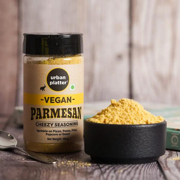 Urban Platter Vegan Parmesan Cheese Shaker Jar, 100g [Cheesy Seasoning