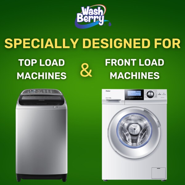 Washberry Liquid Detergent 5 L for Top Load, Front Load Washing Machine