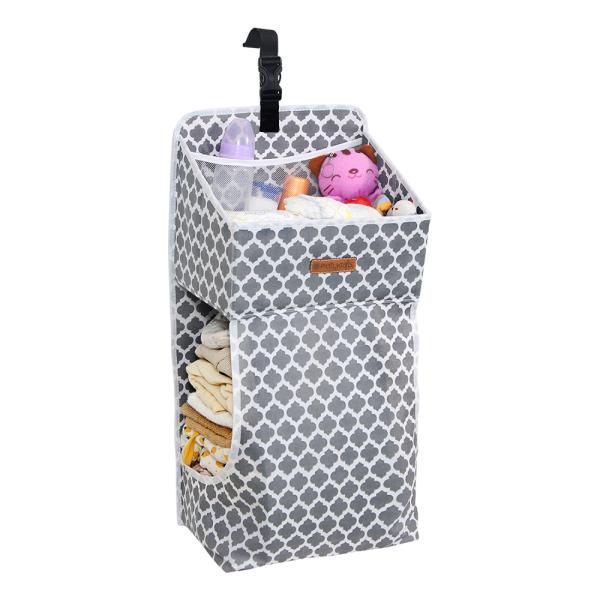 PrettyKrafts Nursery Organizer and Baby Diaper Caddy Hanging Diaper
