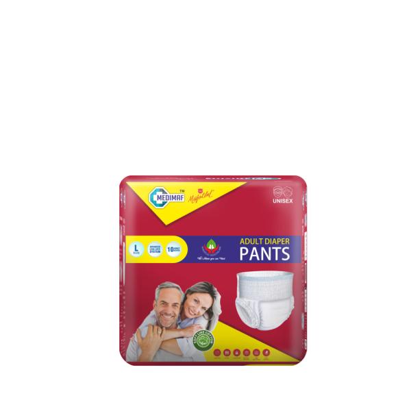 MEDIMAF by MAFATLAL Adult Diapers Pants 30 Count (Large) JioMart