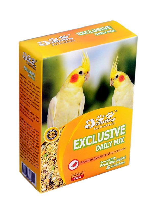 JiMMy Pet Products Mix Fruit Pellets and Calcium Bird Food for