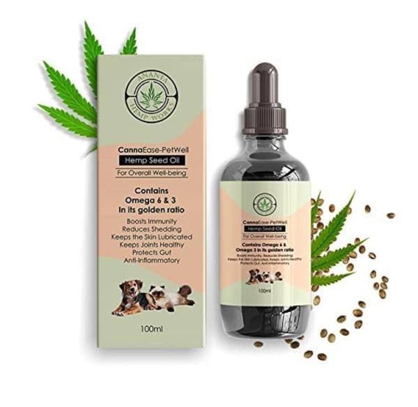 Ananta Hemp Works Hemp Seed Oil I Specially for Dog I Cat I Relax Your