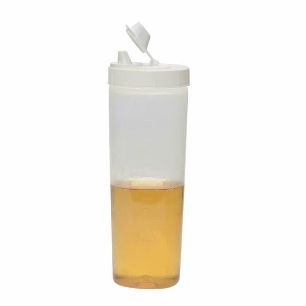 Bear Grips Plastic Oil Dispenser with lid 1 L , Pack of 1 , White