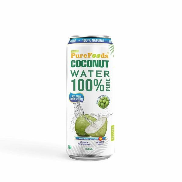 PureFoods 100 Pure Tender Coconut Water, 320ml (Pack of 6) JioMart