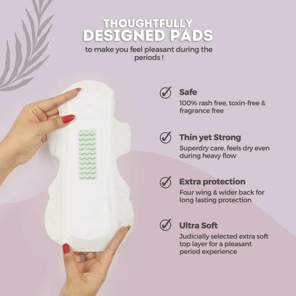 Shyla Care Rash Free Light Flow UltraSoft Sanitary Pads With Disposal
