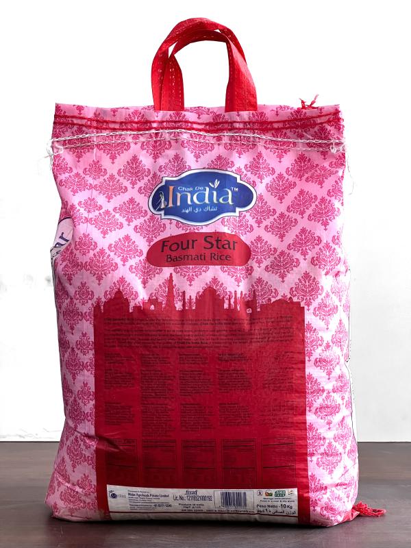 Chak De India Four Star Basmati Rice 10KG (Dubar Rice) JioMart