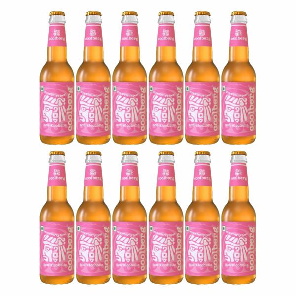 Coolberg Strawberry NonAlcoholic Beer 330ml Glass Bottle Pack of 12