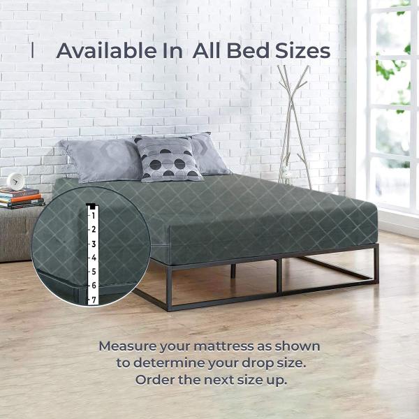 Bsb Home Premium Cotton Zipper Mattress Protector Cover SingleBedGrey