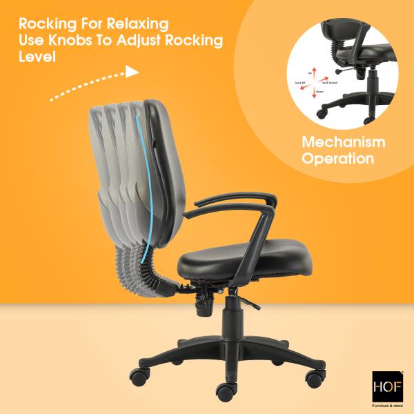 HOF F502 Office Computer Desk Chair Comfort Leatherrete Ergonomic