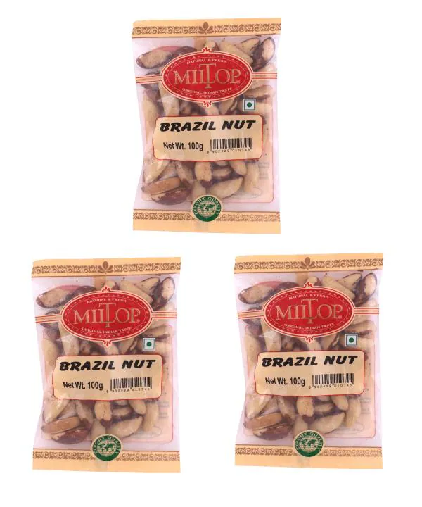 Miltop Brazil Nut 100 g (Pack of 3) JioMart
