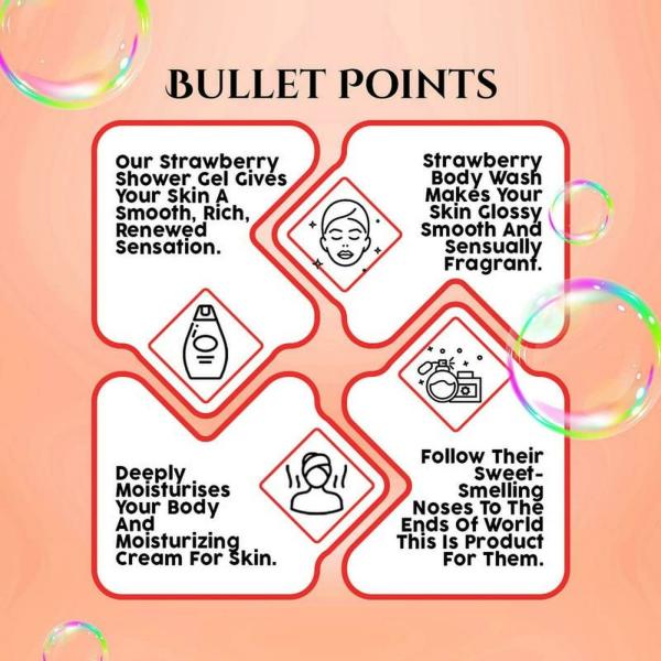 Rubz Strawberry Body Wash Gel Refill 5 Litre with Refillable Plastic