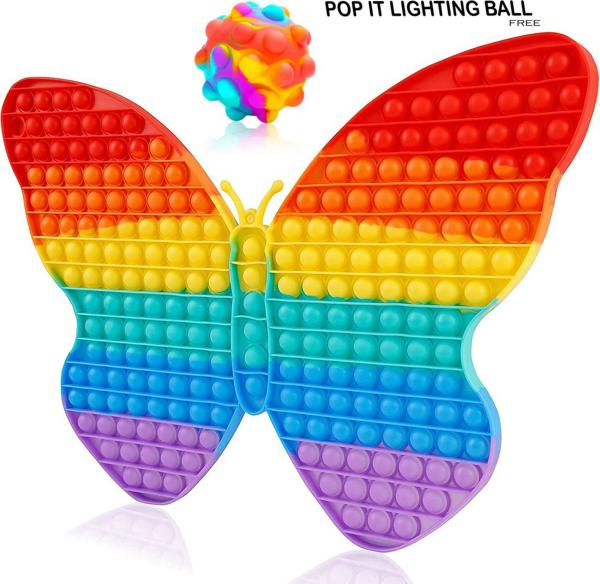 NEEL Multicolor Silicone Stress Relief Push Pop Bubble Fidget Sensory