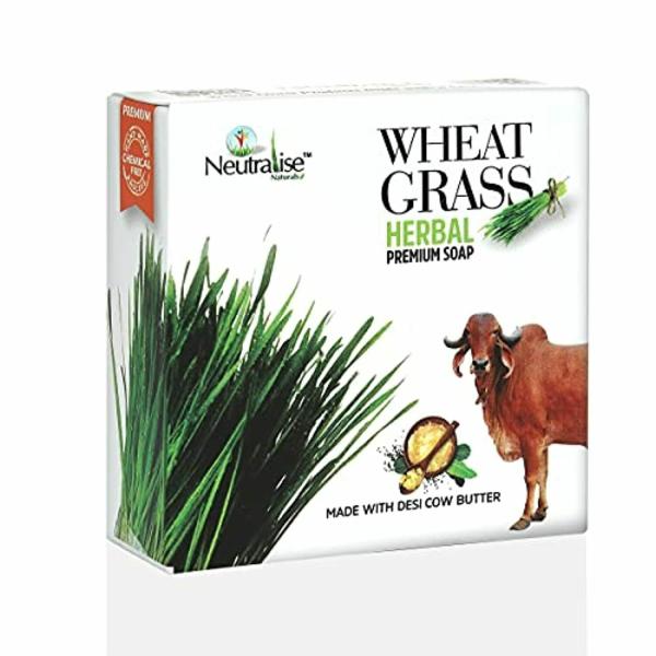 Neutralise Naturals Herbal Tulasi Wheat Grass Soap Psoriasis and Eczema