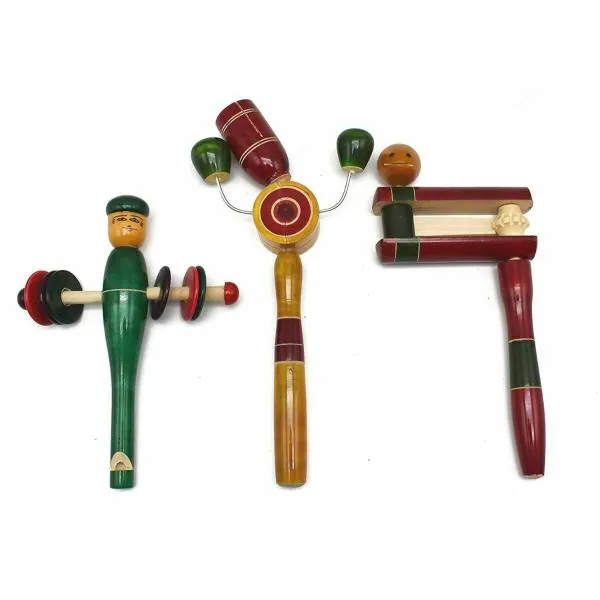 Channapatna Toys Wooden Rattles Toys for Baby, New born babies, Infants