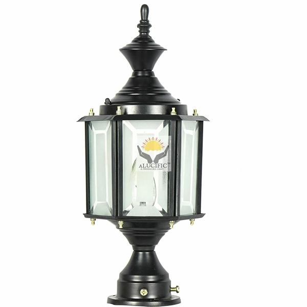 ALUCIFIC B22 Holder L06 Waterproof Metal Glass Gate Light Fogged Bright