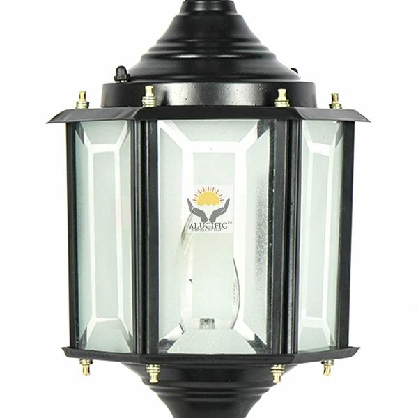 ALUCIFIC B22 Holder L06 Waterproof Metal Glass Gate Light Fogged Bright