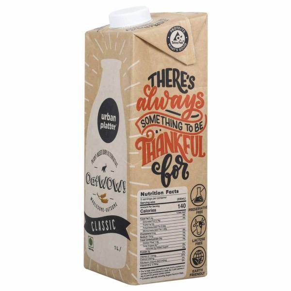 Urban Platter OatWOW Classic Oat Beverage, 1 Litre JioMart