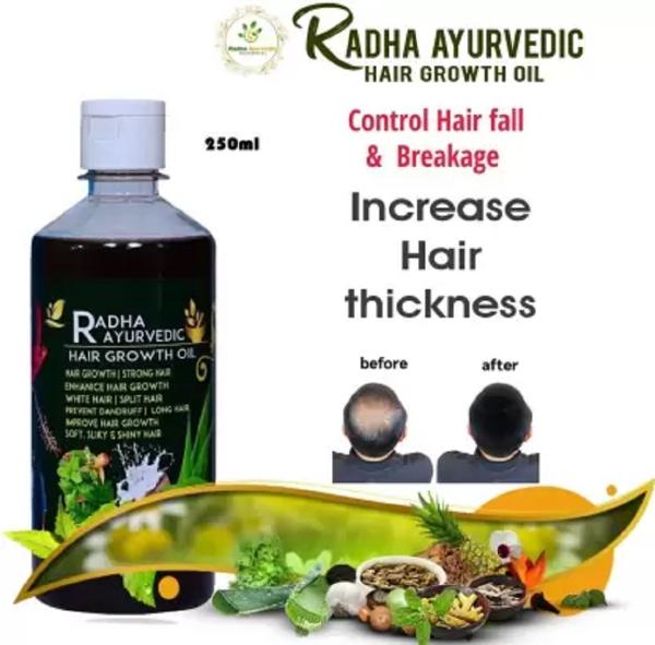 Radha Ayurvedic Adivasi Hair Oil 100 Pure Herbal and Ayurvedic250 ml