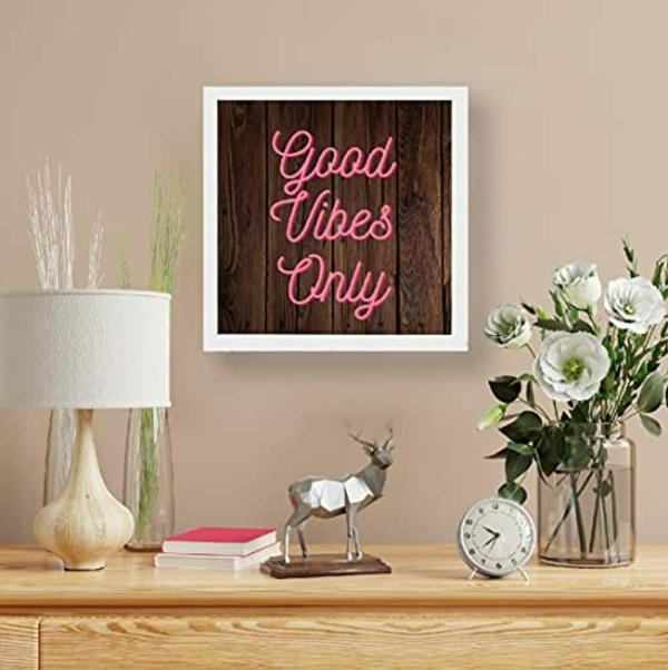 Gathari Inspirational Wall Abstract Poster Good Vibes Only Art Prints