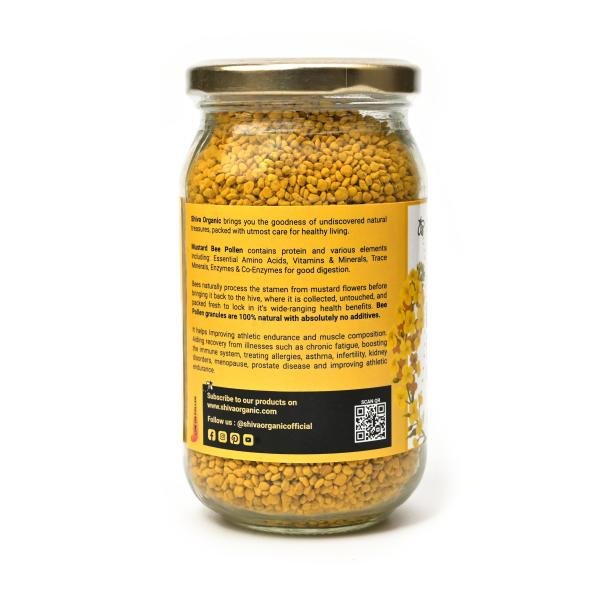Shiva Organic Mustard Bee Pollen 100 Pure Natural Plant Based