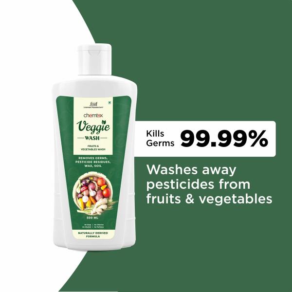 Chemtex Veggie WashFruits and Vegetables Washing Liquid 500ml (Pack