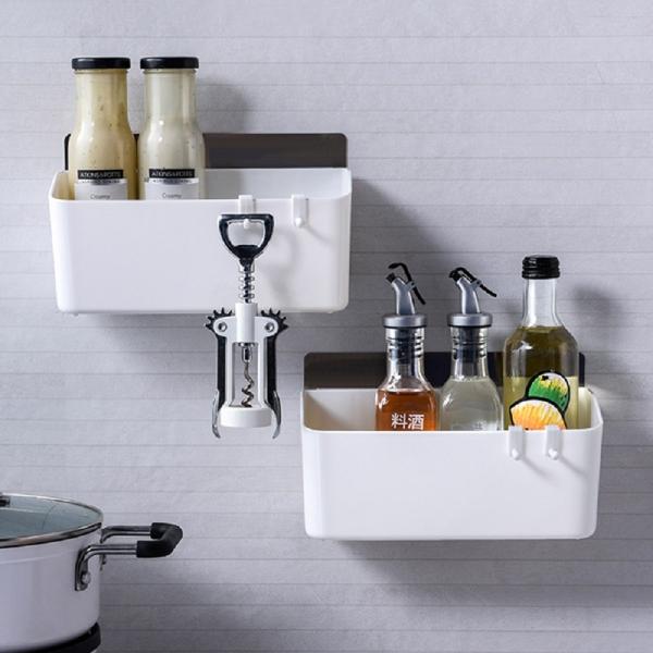 ELITEHOME Self Adhesive Bathroom Tray, Toiletry Storage Stand for