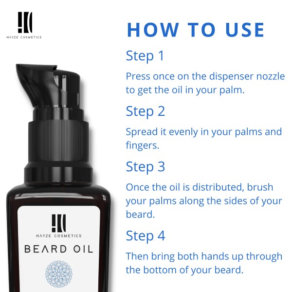Hayze Beard Oil for Faster Beard growth Solves Beard itching