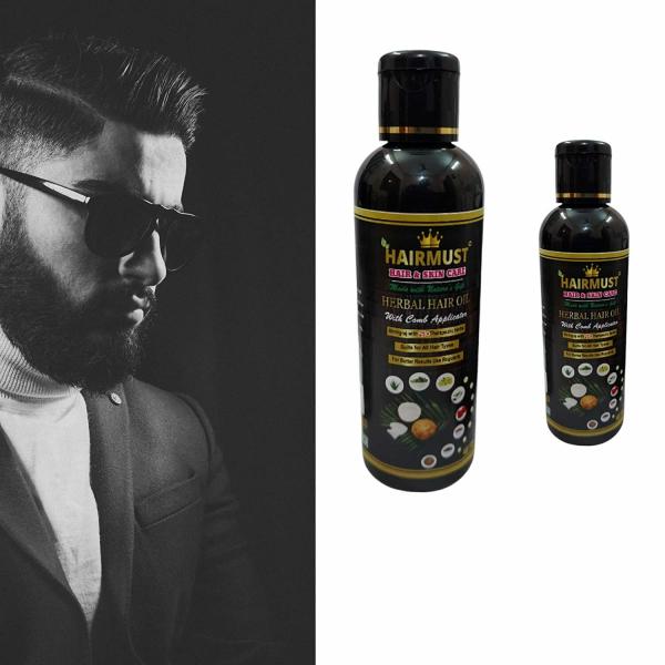BEARD&MUSTACHE Growth Oil (Bottle of 100+50ml )With Comb JioMart