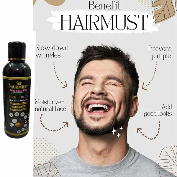 BEARD&MUSTACHE Growth Oil (Bottle of 100+50ml )With Comb JioMart