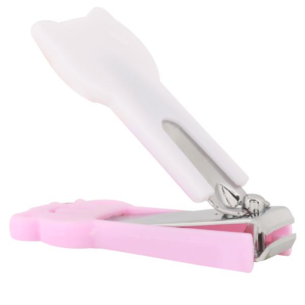 Pokory Kids Nail Cutter Baby Pink Pack of 3 , Suitable for Age 6