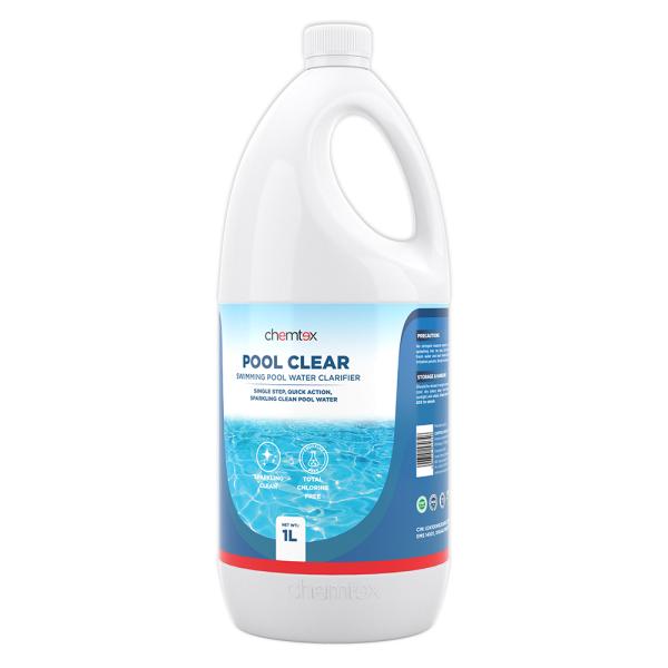 Chemtex Pool Clear Swimming Pool Water Clarifier For Clean, Bright & Sparkling Pool (1L