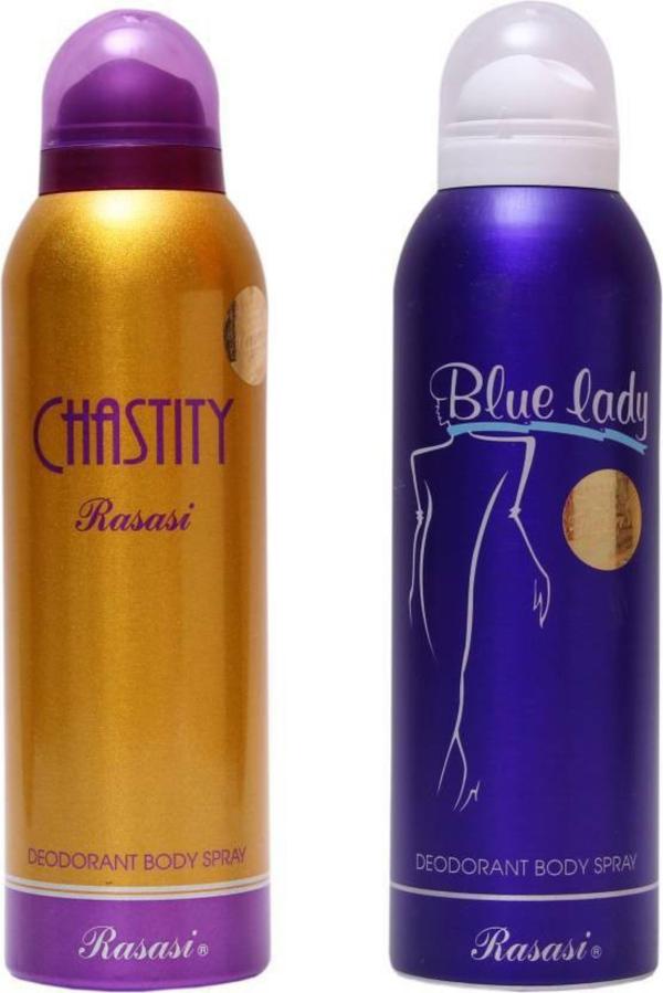 JM ROYAL'S MAGIC Rasasi Chastity, Blue Lady Deodorant Spray For Women