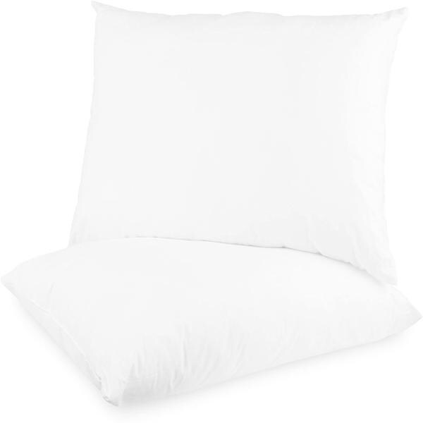 GLASSIYA Polyester Fibre Solid Sleeping Pillow Pack of 2 (White) JioMart