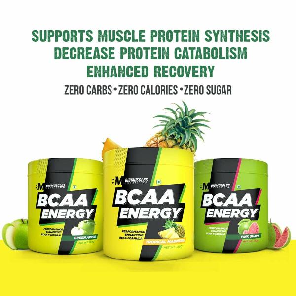 Bigmuscles Nutrition Bcaa Energy 30 Serving 180g , Tropical Madness