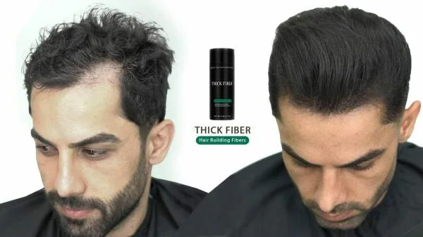 THICK FIBER Hair Building Fibers (BLACK) 12gm, Hair Fiber for Thinning Hair  & Bald spots - JioMart