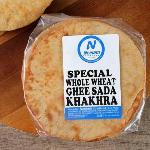 Neelam Foodland Special Whole wheat Ghee Sada Khakhra, 200G JioMart