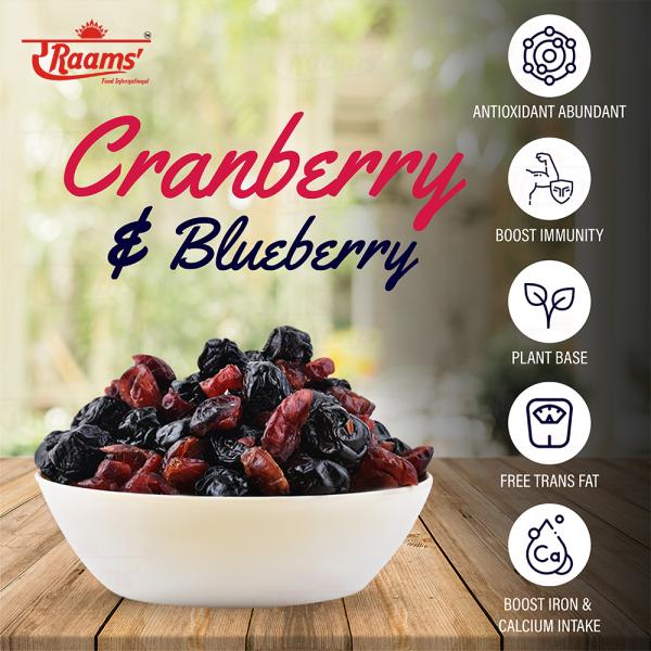RRAAMS' COMBOS SUPERMIX BERRIES 250GM & BLUEBERRY AND CRANBERRY DUET