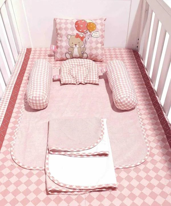 crib bedding pink